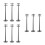 9Pcs ABS Grey DIY Telephone Pole Models for Micro Landscape Train Set 9