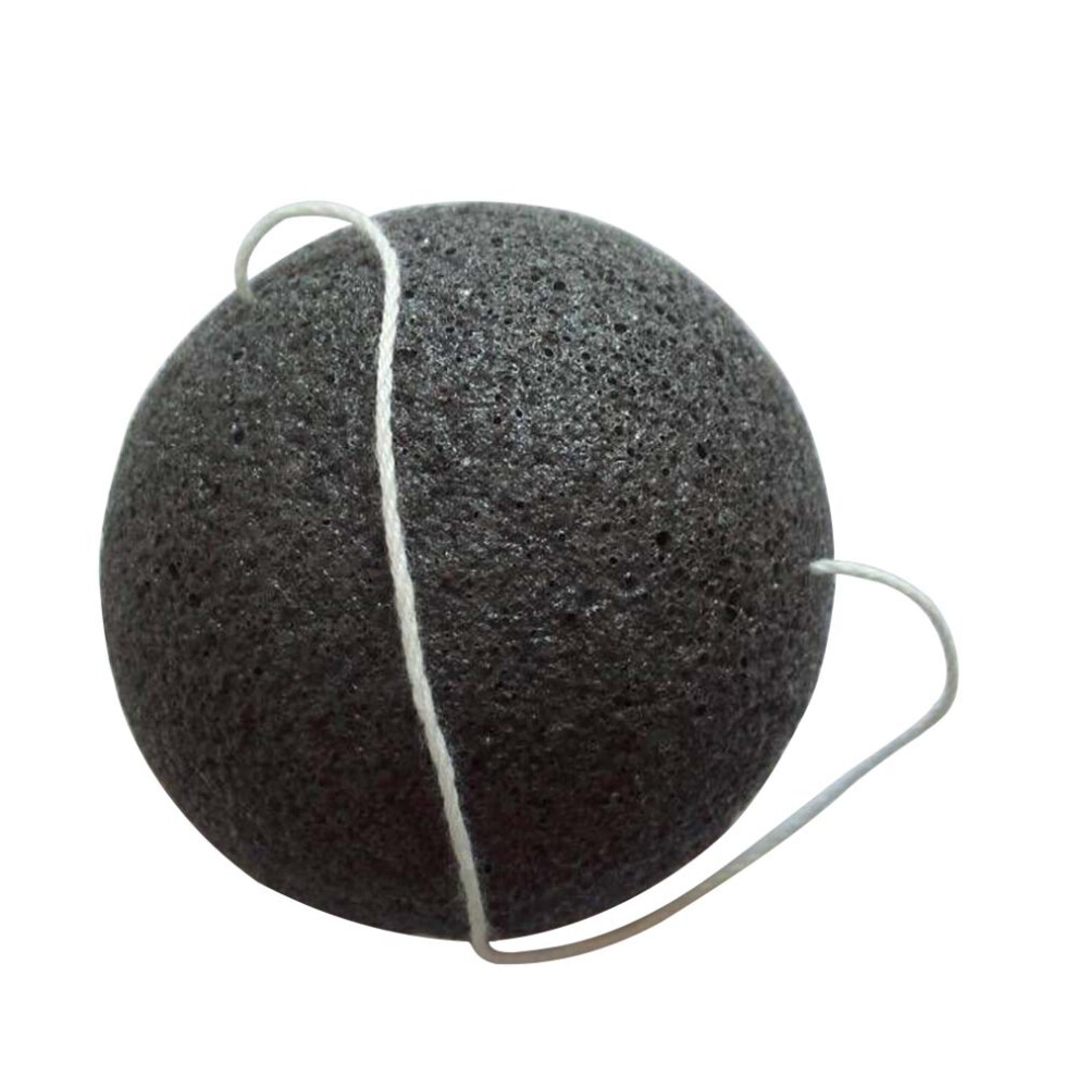 Aboofan Black 12Pcs Porous Wash Sponges Bamboo Charcoal Soft Facial Cleaners