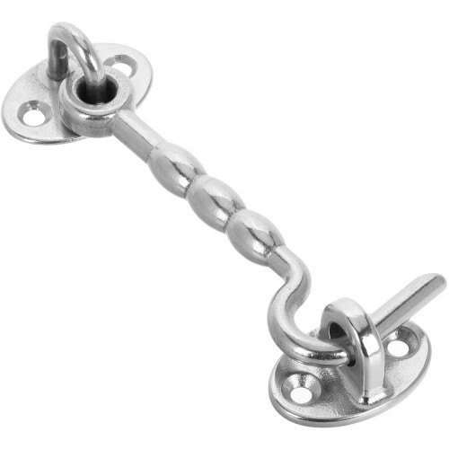 4Pcs Windproof Stainless Steel Hook and Eye Latch for Doors Windows 1