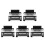5Pcs Adjustable Foldable Cell Phone Magnifier Screen Portable Black 8