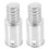 8Pcs Silver Metal Threaded Broom Handle Adapter Caps for Mops Brooms 2