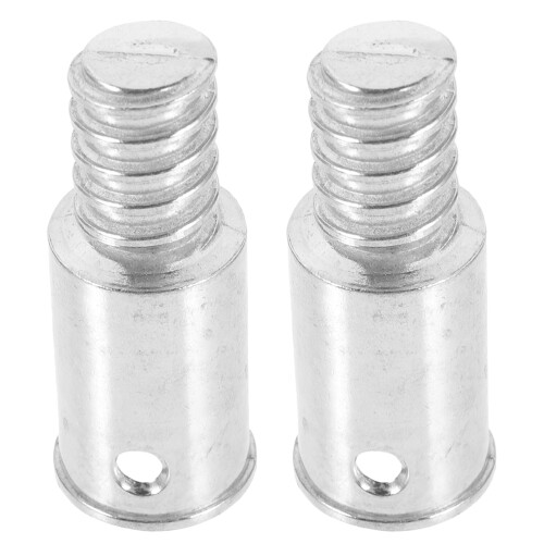 8Pcs Silver Metal Threaded Broom Handle Adapter Caps for Mops Brooms 1