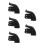 5Sets Black Rubber Skating Brake Pads Replacement for Roller Skates 6