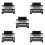 5Pcs Adjustable Foldable Cell Phone Magnifier Screen Portable Black 4