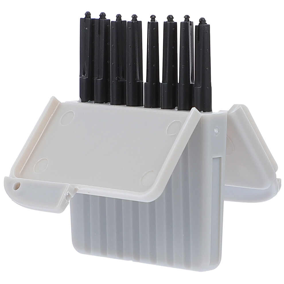 Totority Black 2Sets Hearing Aid Ear Wax Filter Durable No Wax Filter With Case