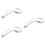 3Pcs Multi-Angle Silver LED Shower Head with Leak-Proof Brass Fitting 7