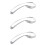 3Pcs Multi-Angle Silver LED Shower Head with Leak-Proof Brass Fitting 8