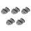 5Pairs Silver Metal Toe Caps Protective Work Boot Shoe Covers 5