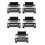 5Pcs Adjustable Foldable Cell Phone Magnifier Screen Portable Black 6