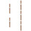 5Pcs Brown Chic Wrist Watch Adjustable Strap Stylish Casual Watch 9