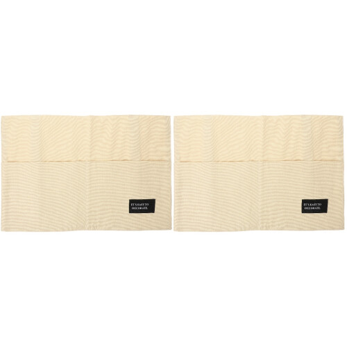 2Pcs Sofa Armrest Hanging Storage Bag Beige Bedside Organizer Pouch 1