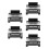 5Pcs Adjustable Foldable Cell Phone Magnifier Screen Portable Black 7