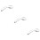 3Pcs Multi-Angle Silver LED Shower Head with Leak-Proof Brass Fitting 9