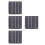 4Pcs Grey Interlocking Plastic Patio Deck Tiles Waterproof Outdoor Rug 2
