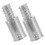 8Pcs Silver Metal Threaded Broom Handle Adapter Caps for Mops Brooms 3