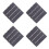 4Pcs Grey Interlocking Plastic Patio Deck Tiles Waterproof Outdoor Rug 8