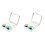 2Pcs Silver Lens Case Holder Portable Mini Lens Container 2