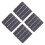 4Pcs Grey Interlocking Plastic Patio Deck Tiles Waterproof Outdoor Rug 5