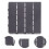 4Pcs Grey Interlocking Plastic Patio Deck Tiles Waterproof Outdoor Rug 9