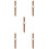 5Pcs Brown Chic Wrist Watch Adjustable Strap Stylish Casual Watch 8