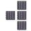 4Pcs Grey Interlocking Plastic Patio Deck Tiles Waterproof Outdoor Rug 3
