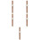 5Pcs Brown Chic Wrist Watch Adjustable Strap Stylish Casual Watch 7