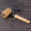 2Pcs Beige Wooden Rolling Pin Single Hand Dough Roller for Baking 10
