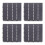 4Pcs Grey Interlocking Plastic Patio Deck Tiles Waterproof Outdoor Rug 6