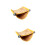 2Pcs Warm Plush Double Layer Hanging Nest Yellow Pet Sleep Bed 7