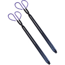4Pcs Flexible Outdoor Garbage Clips Comfortable Handle Charcoal Tongs
