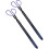 4Pcs Flexible Outdoor Garbage Clips Comfortable Handle Charcoal Tongs 1