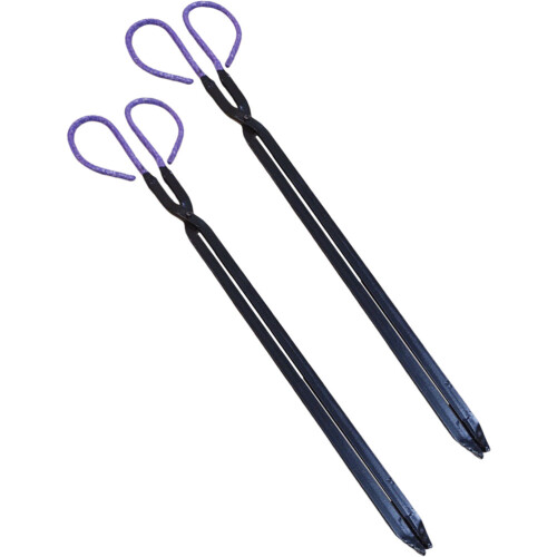 4Pcs Flexible Outdoor Garbage Clips Comfortable Handle Charcoal Tongs
