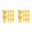 200Pcs Durable Plastic Bee Cage Protectors Yellow for Apiculture Use 7