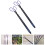 4Pcs Flexible Outdoor Garbage Clips Comfortable Handle Charcoal Tongs 8