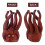 2Pcs Realistic Coffee Octopus Hand Puppet for Group and Pair Role Play 7