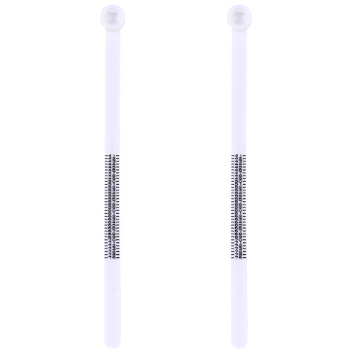 2Pcs Clear Printed Plastic Ring Measurement Gauge White Jewelry Sizer 1
