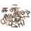 78Pcs Dark Brown ABS Adhesive for House Door Mailbox 1