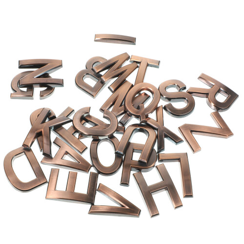 78Pcs Dark Brown ABS Adhesive for House Door Mailbox
