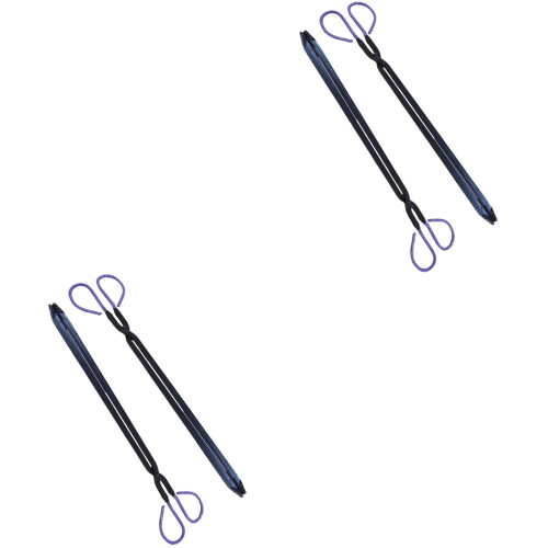 4Pcs Flexible Outdoor Garbage Clips Comfortable Handle Charcoal Tongs 2