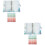 2Sets Transparent Household Money Binder Versatile Storage Accessory 6
