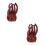 2Pcs Realistic Coffee Octopus Hand Puppet for Group and Pair Role Play 9
