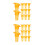 200Pcs Durable Plastic Bee Cage Protectors Yellow for Apiculture Use 6