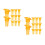 200Pcs Durable Plastic Bee Cage Protectors Yellow for Apiculture Use 5