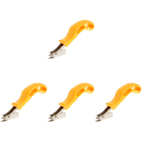 8Pcs Heavy Duty Upholstery Staple Remover Tool Yellow Comfortable Grip 1