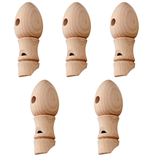 5Pcs Wear-Resistant Khaki Train Whistle Children Supply Toy 2