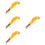 8Pcs Heavy Duty Upholstery Staple Remover Tool Yellow Comfortable Grip 7