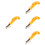 8Pcs Heavy Duty Upholstery Staple Remover Tool Yellow Comfortable Grip 6