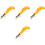 8Pcs Heavy Duty Upholstery Staple Remover Tool Yellow Comfortable Grip 3