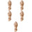 5Pcs Wear-Resistant Khaki Train Whistle Children Supply Toy 6