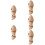 5Pcs Wear-Resistant Khaki Train Whistle Children Supply Toy 9